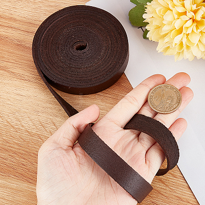 Flat Cowhide Leather Cord WL-GF0001-08B-02-1