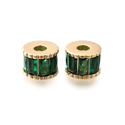 Brass Glass Beads KK-M318-51G-1