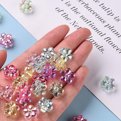 Transparent Acrylic Beads X-TACR-S154-34C-1