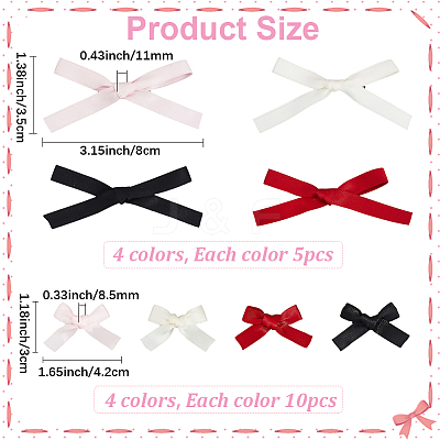 Styles Bowknot Polyester Alligator Hair Clips PHAR-SP0001-11-1