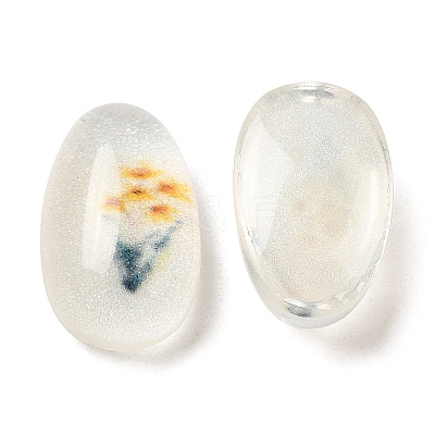 Transparent Epoxy Resin Cabochons CRES-Z002-02-1