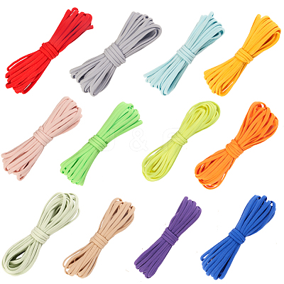 60M 12 Colors Flat Nylon Elastic Cord OCOR-GF0003-66-1