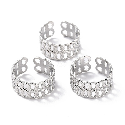 Tarnish Resistant 304 Stainless Steel Finger Rings RJEW-L102-38P-1