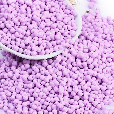 Baking Paint Glass Seed Beads SEED-K010-A22-1