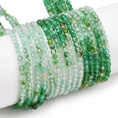 Natural Green Onyx Agate Beads Strands G-L633-A01-2mm-1