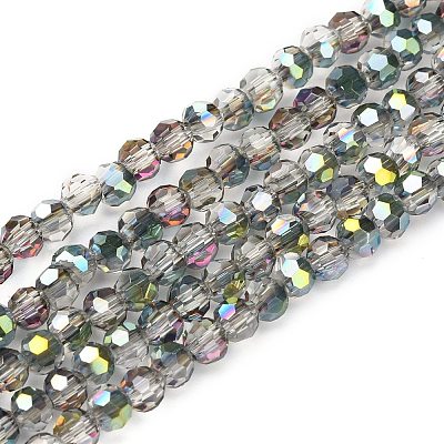Electroplate Glass Beads Strands EGLA-D021-15-1