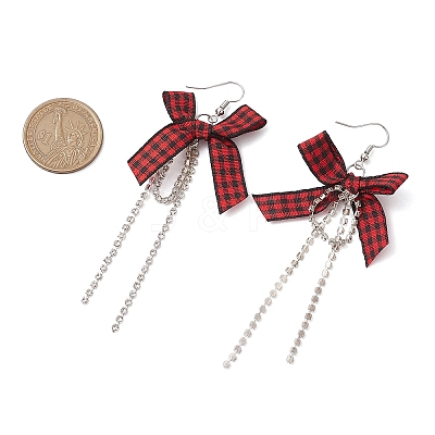 Polyester Dangle Earrings EJEW-JE06222-1
