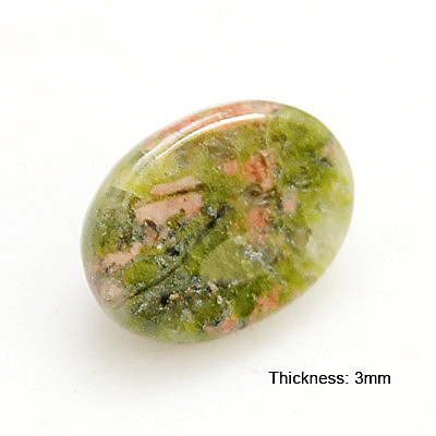 Natural & Synthetic Mixed Gemstone Cabochons G-H1596-8x6x3mm-M-1