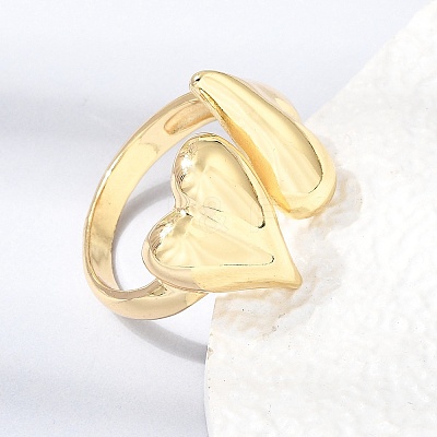 Brass Cuff Open Rings KK-CBA5B62-08G-1