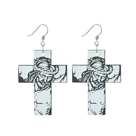 304 Stainless Steel Dangle Earrings EJEW-FS00010-1