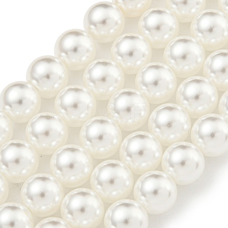 Glass Pearl Beads Strands X-HY-G002-01D-01-1