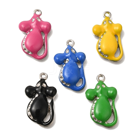 Alloy Enamel Pendants FIND-C065-10P-1