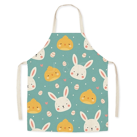 Easter Theme Flax Sleeveless Apron PW-WG92721-06-1