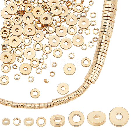   120Pcs 4 Styles Brass Spacer Beads KK-PH0006-88-1