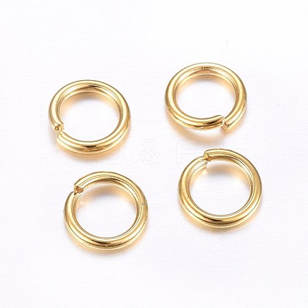 304 Stainless Steel Open Jump Rings STAS-O098-02G-01-1