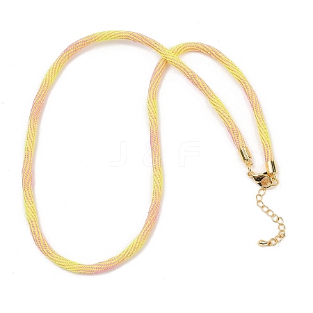 4MM Round Nylon Cotton Cord Necklaces Making NJEW-C106-02G-07-1