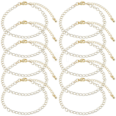 Brass Cable Chain Bracelets for Women BJEW-BM00008-1