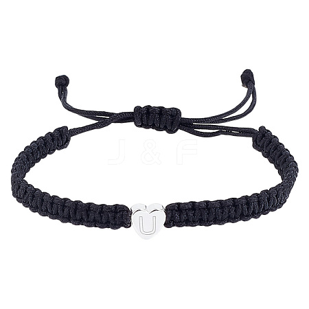 1Pc Adjustable Nylon Cord Braided Bracelets for Women Men BJEW-LP0001-34U-P-1