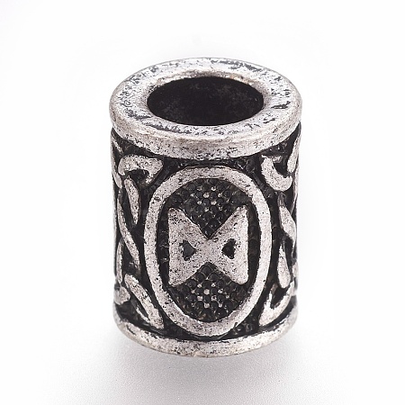 Tibetan Style Alloy Beads PALLOY-TAC0020-01S-1