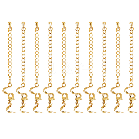 14Pcs Brass Chain Extender KK-BBC0019-13-1