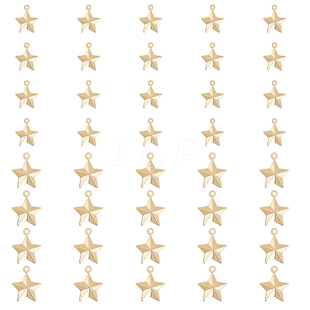 40Pcs 2 Style Brass Pendants KK-HY0003-38-1