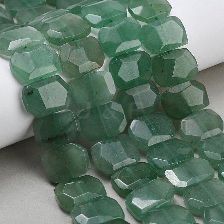 Natural Green Aventurine Beads Strands G-C285-A07-01-1
