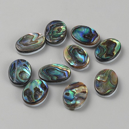 Natural Paua Shell Cabochons FIND-WH0110-867-1