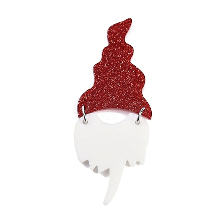 Christmas Theme Acrylic Pendants OACR-Q100-03A-1