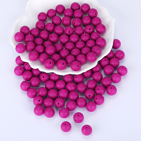 Round Silicone Focal Beads SI-JX0046A-09-1