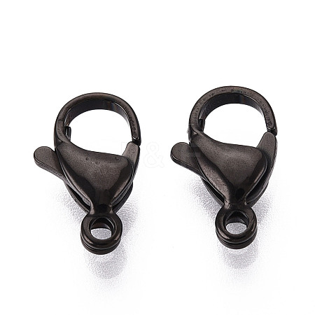304 Stainless Steel Lobster Claw Clasps STAS-T065-13mm-34B-1
