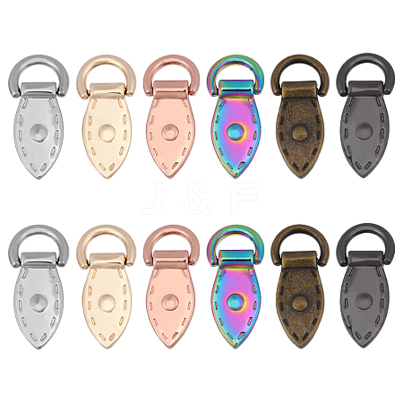 12Pcs 6 Colors Alloy Suspension Clasps FIND-CA0010-72-1