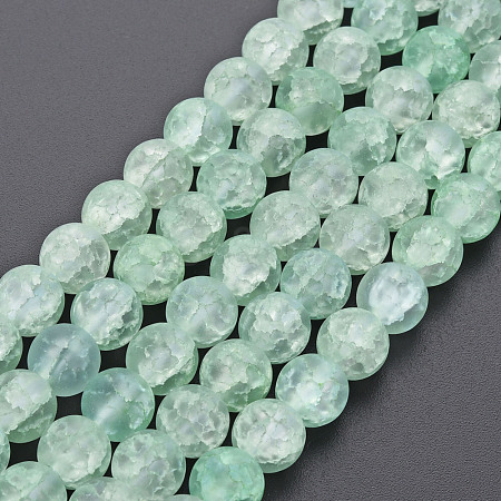 Crackle Glass Beads Strands GLAA-S192-D-008E-1