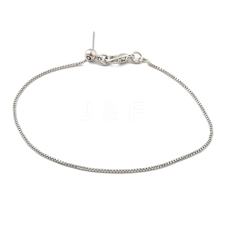 Titanium Steel Box Chain Bracelets for Men Women BJEW-G736-10P-1