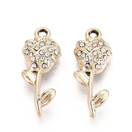 Alloy Rhinestone Pendants PALLOY-T090-56KCG-1