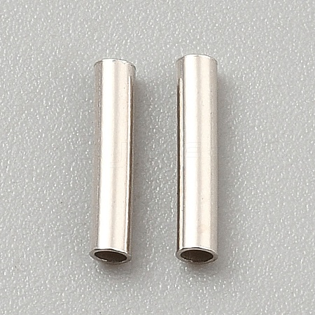 925 Sterling Silver Tube Beads STER-WH0008-94B-1