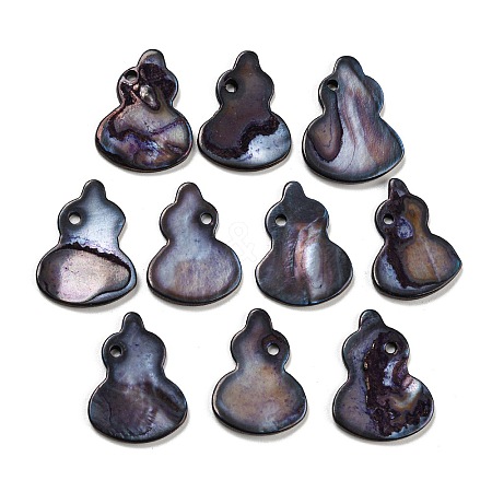 Dyed Natural Freshwater Shell Pendants BSHE-G034-11E-1