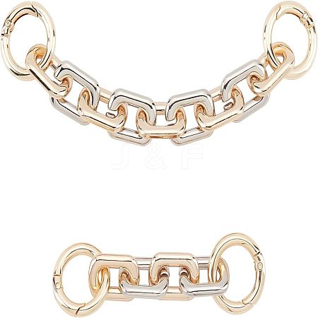 2Pcs 2 Style Zinc Alloy Purse Extender Chains FIND-CA0003-17-1
