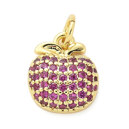 Brass Micro Pave Cubic Zirconia Pendants KK-S511-03F-G-1