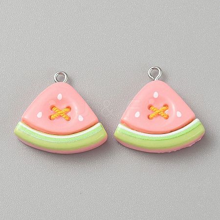 Opaque Resin Pendants CRES-CJC0011-004C-P-1