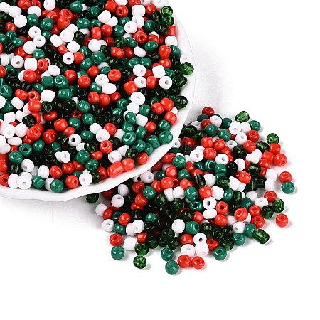 Opaque & Transparent Glass Seed Beads SEED-Q041-06C-1