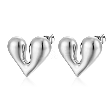 European and American Popular Internet Celebrity Stainless Steel Earrings PW-WG3205D-08-1