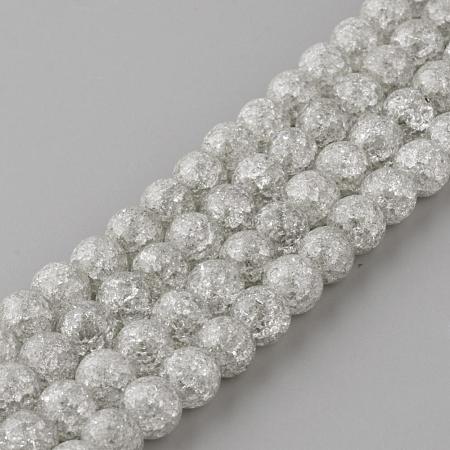 Synthetic Crackle Quartz Beads Strands GLAA-S134-6mm-09-1