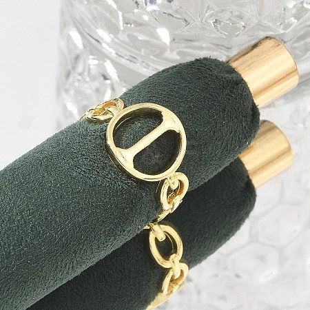 Brass Open Cuff Rings for Women RJEW-K289-01G-I-1