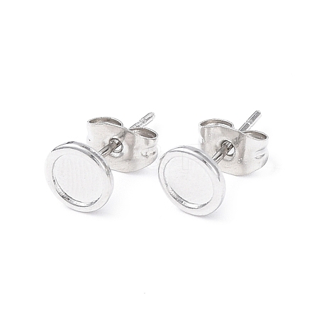 304 Stainless Steel Stud Earring Finding EJEW-I285-41P-1