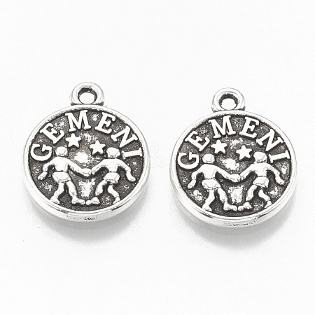 Tibetan Style Alloy Charms TIBE-Q084-05AS-LF-1