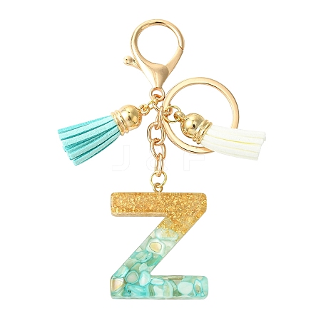 Transparent Epoxy Resin Pendant Keychains KEYC-FS00022-26-1