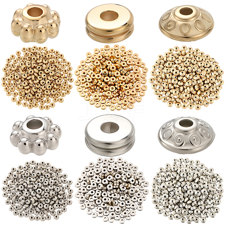 1400Pcs 3 Styles CCB Plastic Beads CCB-PA0001-12-1