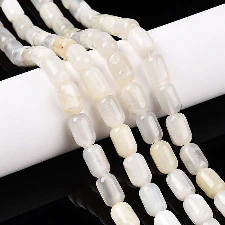 Natural White Moonstone Beads Strands G-G980-27-1
