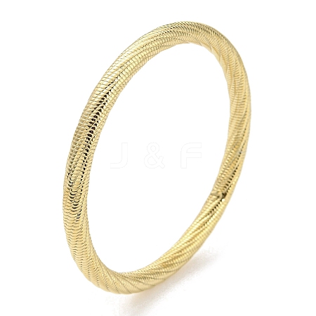 304 Stainless Steel Textured Bangles BJEW-G686-01G-1