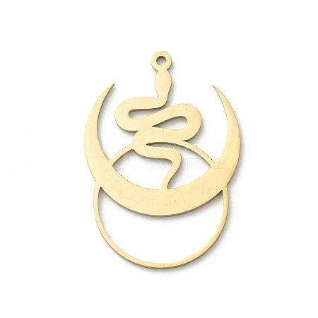 201 Stainless Steel Pendants STAS-I332-02G-1